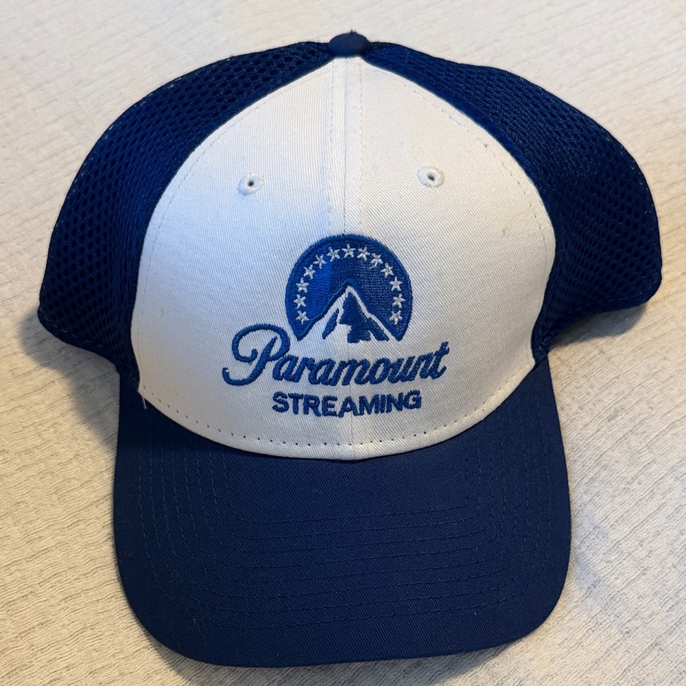 Paramount Streaming Blue and White Cap